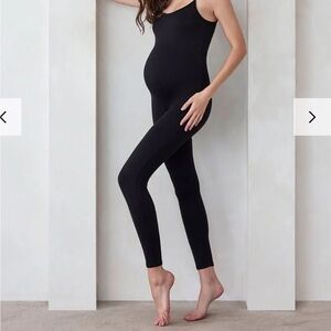 Bumpsuit Black Maternity Jumpsuit - The Kate
